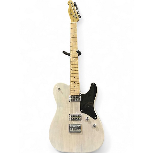 Used Harley Benton TE-90 FLT Clear white Solid Body Electric Guitar