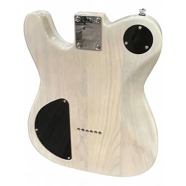 Used Harley Benton TE-90 FLT Clear white Solid Body Electric Guitar