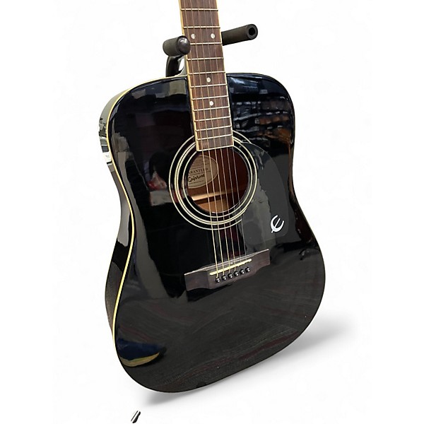 Used Epiphone DR100 Black Acoustic Guitar