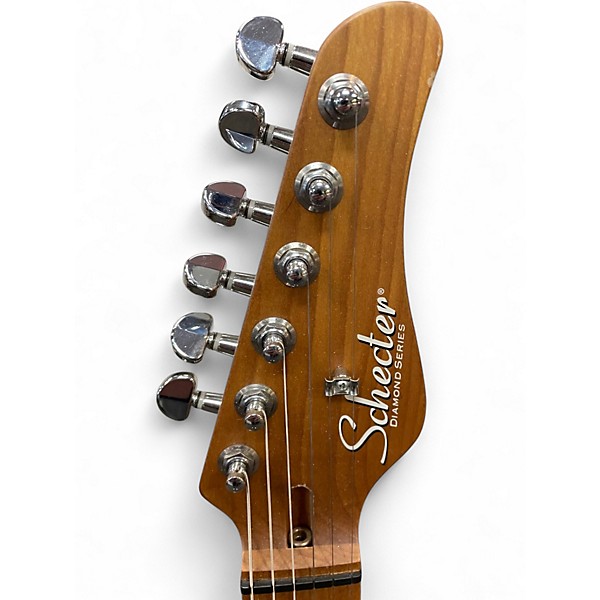 Used Schecter Guitar Research Diamond Series PT Honey Blonde Solid Body Electric Guitar