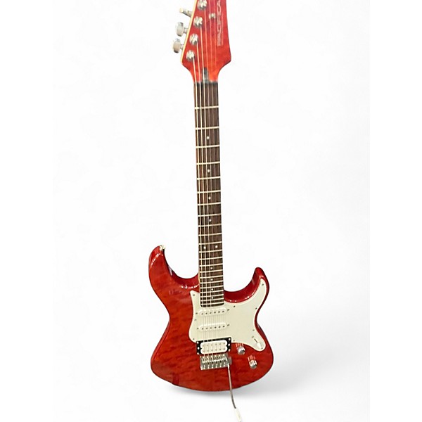 Used Yamaha Pacifica Crimson Red Trans Solid Body Electric Guitar