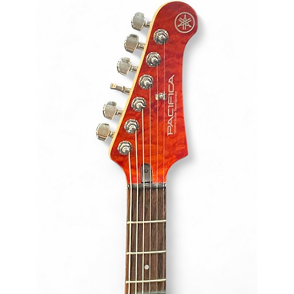 Used Yamaha Pacifica Crimson Red Trans Solid Body Electric Guitar