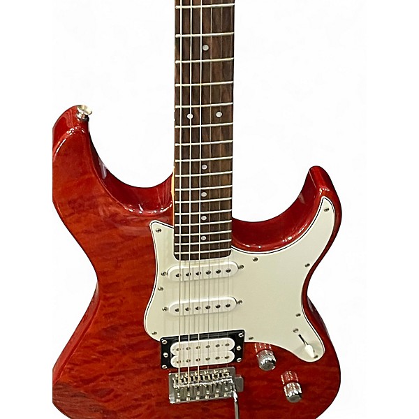 Used Yamaha Pacifica Crimson Red Trans Solid Body Electric Guitar