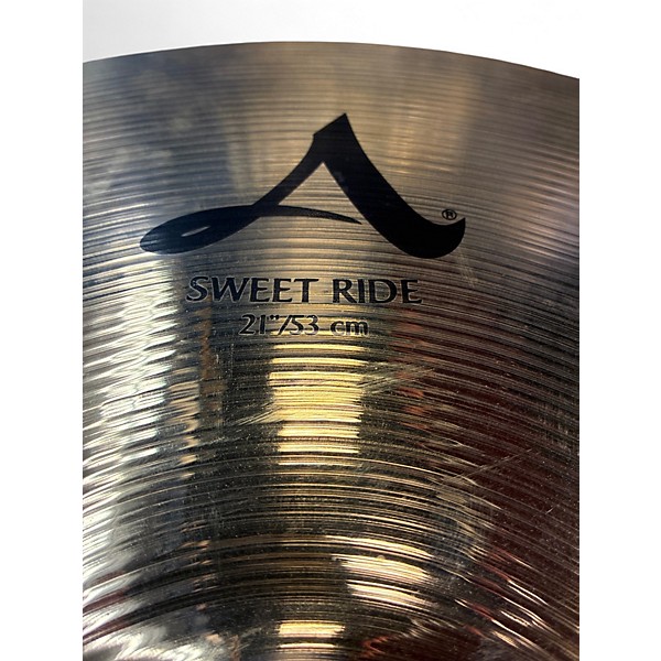Used Zildjian 21in A Series Sweet Ride Cymbal