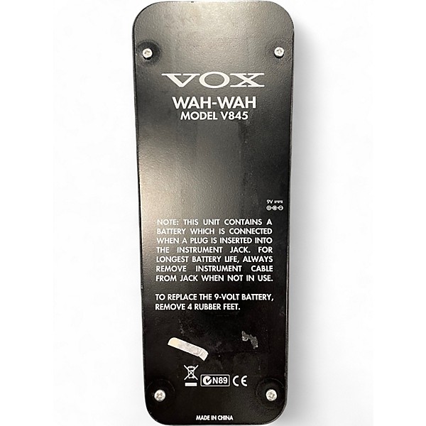Used VOX V845 Classic Wah Effect Pedal