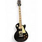 Used 2008 Epiphone Les Paul Standard Black Solid Body Electric Guitar thumbnail