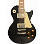 Used 2008 Epiphone Les Paul Standard Black Solid Body Electric Guitar