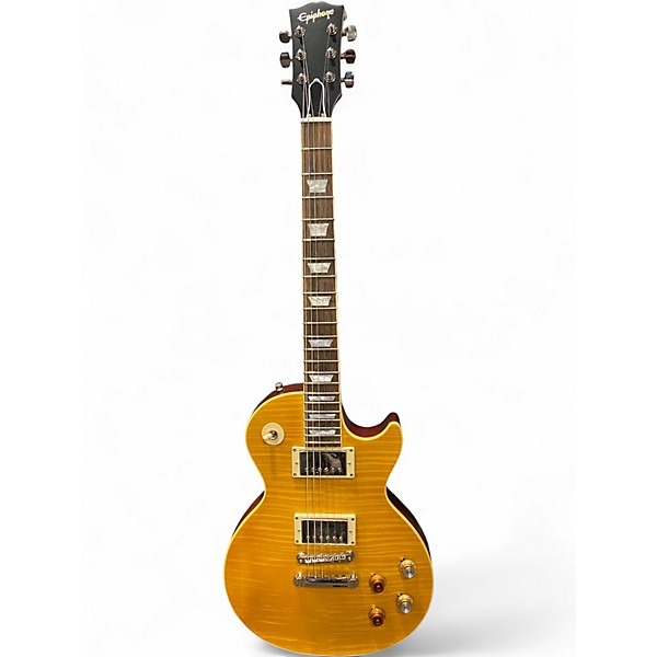 Used Epiphone LES PAUL GREENY Lemonburst Solid Body Electric Guitar