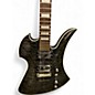 Used B.C. Rich Masterpiece Mockingbird Trans Black Solid Body Electric Guitar