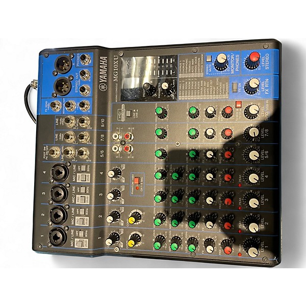 Used Yamaha MG10XU 10 Channel Mixer with Effects Unpowered Mixer