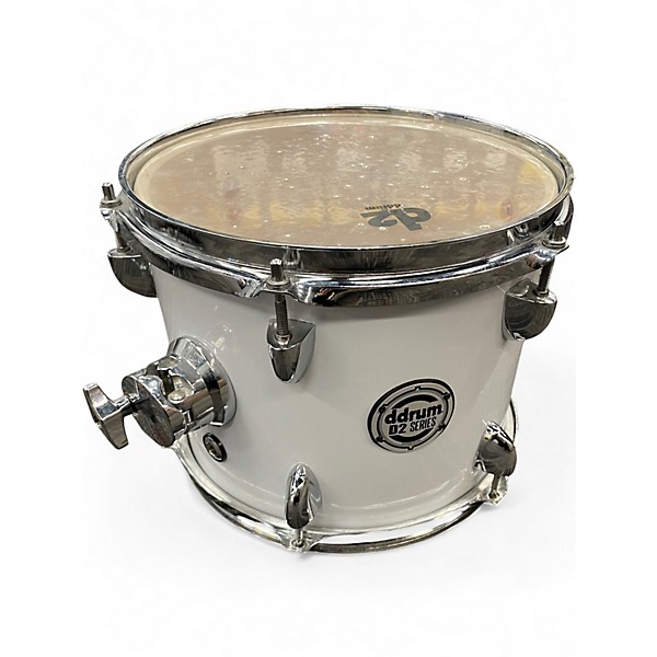 Used 2023 ddrum 5 Piece D2 White Drum Kit