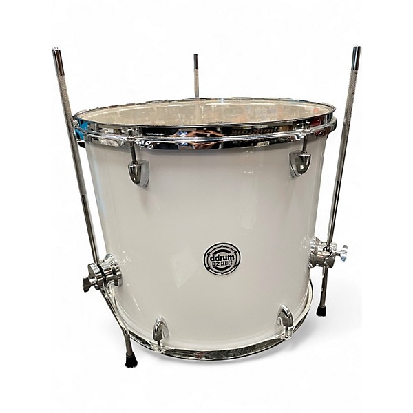 Used 2023 ddrum 5 Piece D2 White Drum Kit
