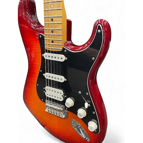 Used Fender Player Stratocaster Cherry Sunburst Solid Body Electric Guitar