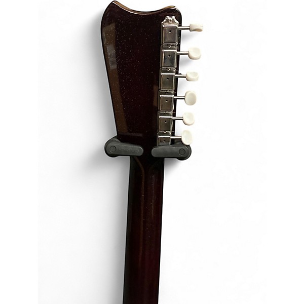 Used Silvertone 1449  RED SILVER FLAKE Hollow Body Electric Guitar