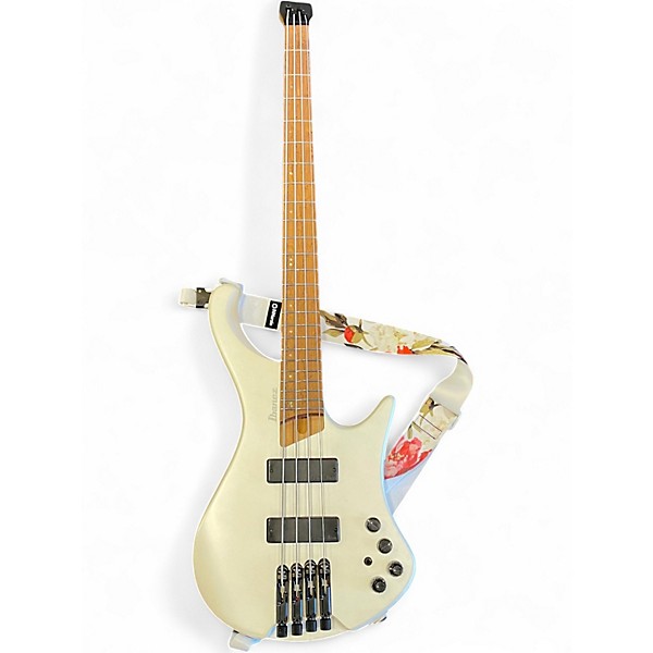 Used Ibanez EHB1000 WHITE Electric Bass Guitar