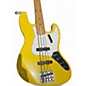 Used Warmoth J STYLE PARTS BASS YELLOW Electric Bass Guitar