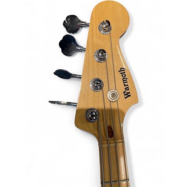 Used Warmoth J STYLE PARTS BASS YELLOW Electric Bass Guitar