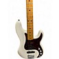 Used Fender American Ultra Precision Bass Arctic Pearl Electric Bass Guitar