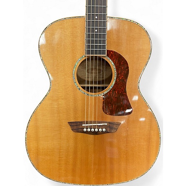 Used Washburn HG75SEG-O Natural Acoustic Electric Guitar