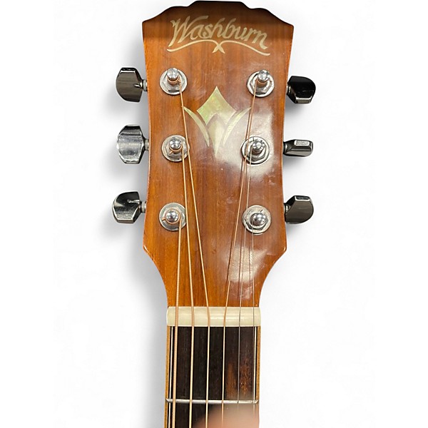 Used Washburn HG75SEG-O Natural Acoustic Electric Guitar