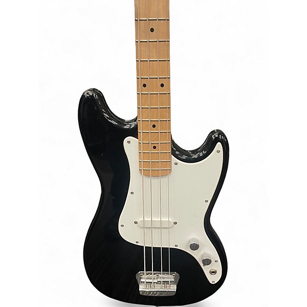 Used Squier Bronco Black Electric Bass Guitar