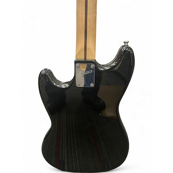 Used Squier Bronco Black Electric Bass Guitar