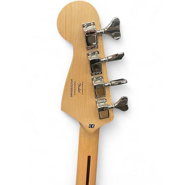 Used Squier Bronco Black Electric Bass Guitar