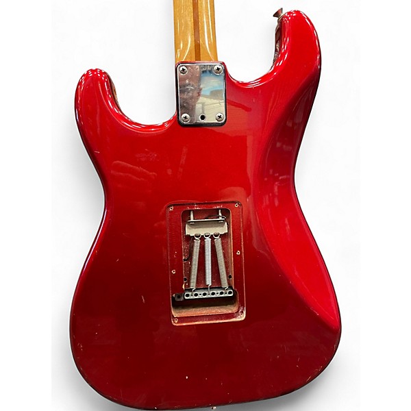 Used Fender Standard Stratocaster Candy Apple Red Metallic Solid Body Electric Guitar