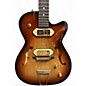 Used 2024 Godin 5TH AVENUE THIN LINE GOLD FOIL VINTAGE BURST Hollow Body Electric Guitar