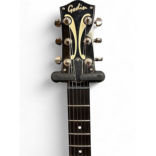 Used 2024 Godin 5TH AVENUE THIN LINE GOLD FOIL VINTAGE BURST Hollow Body Electric Guitar