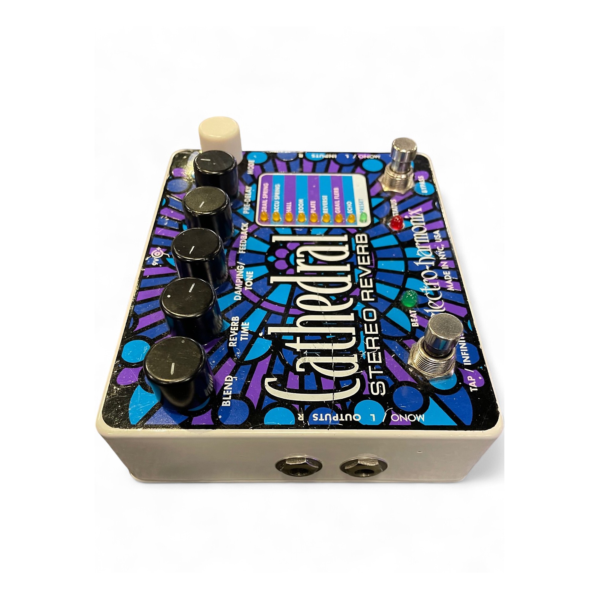 Used Electro-Harmonix Cathedral Stereo Reverb Effect Pedal