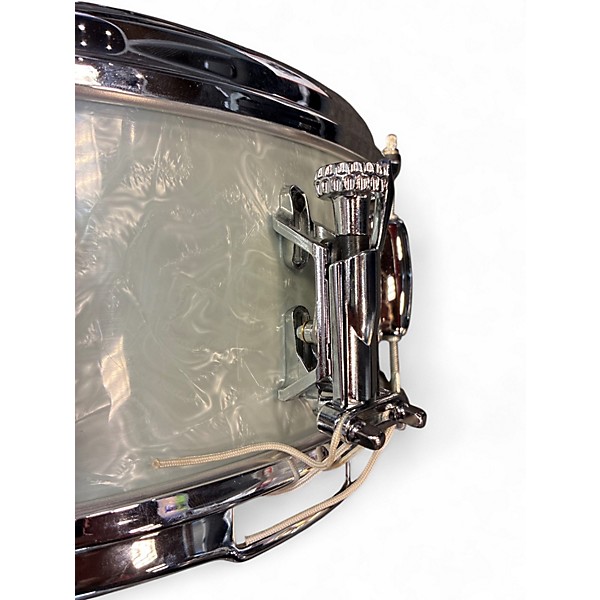 Used Slingerland 14X5.5 DELUXE STUDENT SNARE WHITE MARINE PEARL Drum