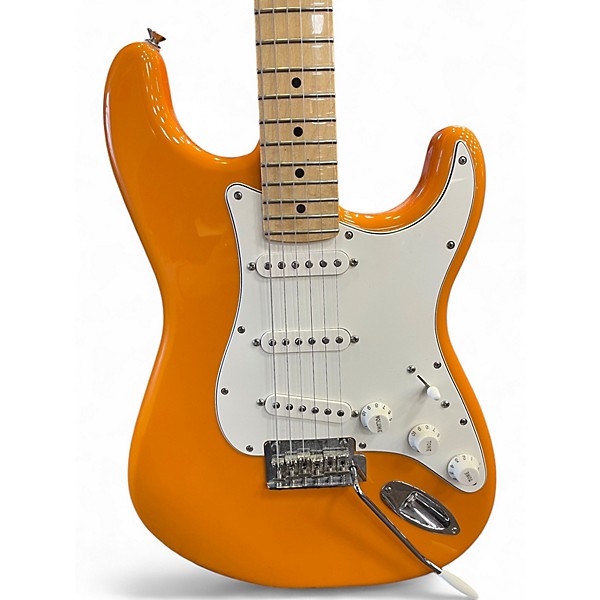 Used Fender Player Stratocaster Capri Orange Solid Body Electric Guitar