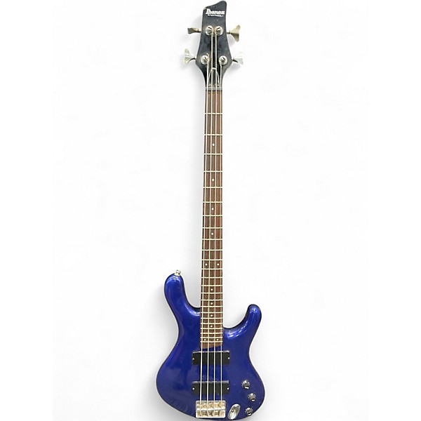 Used Ibanez Ergodyne edb300 Blue Electric Bass Guitar