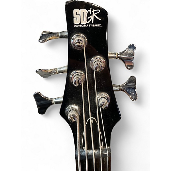 Used Ibanez SR305 5 String Metallic Silver Electric Bass Guitar