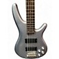 Used Ibanez SR305 5 String Metallic Silver Electric Bass Guitar
