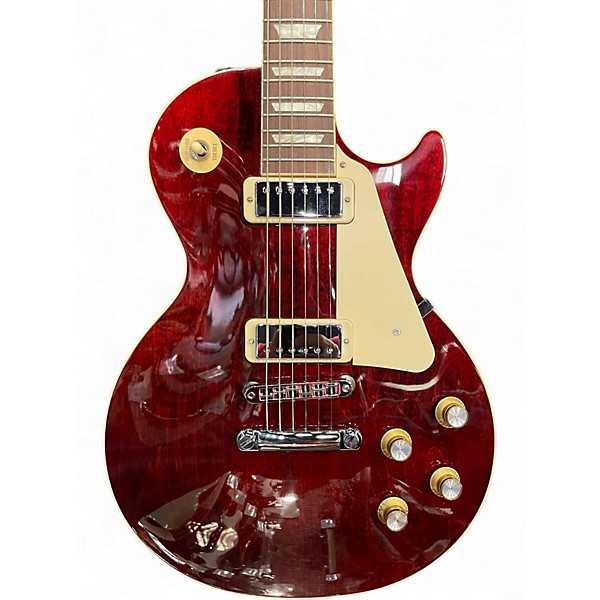 Used Gibson Les Paul Deluxe Wine Red Solid Body Electric Guitar