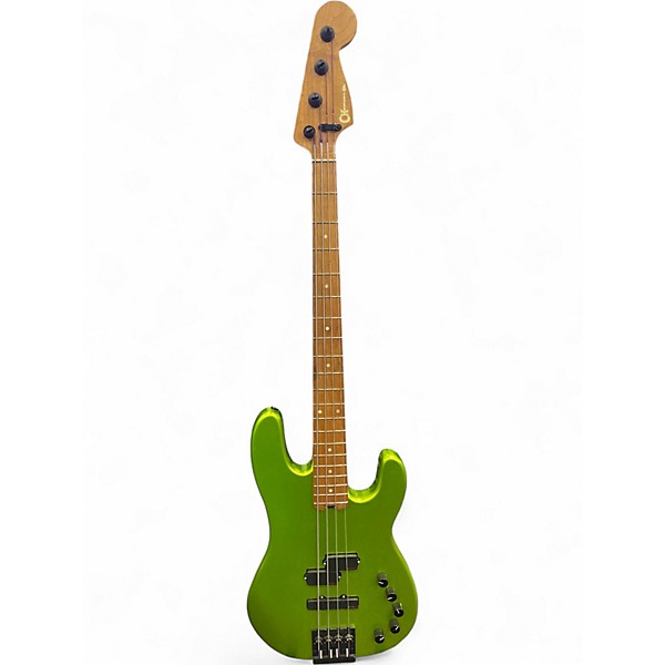 Used Charvel PRO MOD SAN DIMAS PJ BASS LIME GREEN Electric Bass Guitar