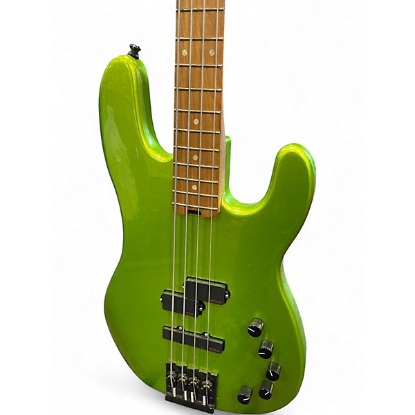 Used Charvel PRO MOD SAN DIMAS PJ BASS LIME GREEN Electric Bass Guitar