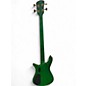 Used Spector Euro4 LX DW TRANS GREEN QUILT Electric Bass Guitar