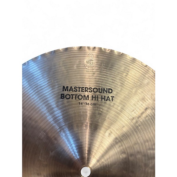 Used Zildjian 14in K Mastersound Hi Hat Bottom Cymbal