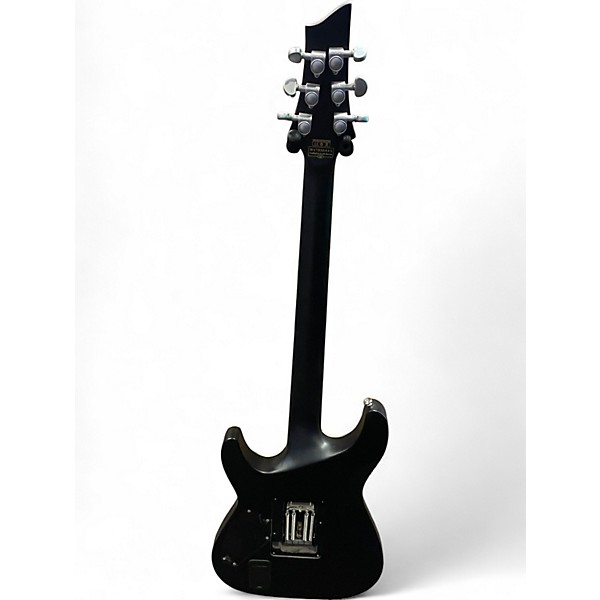 Used Schecter Guitar Research Damien Platinum Black Solid Body Electric Guitar