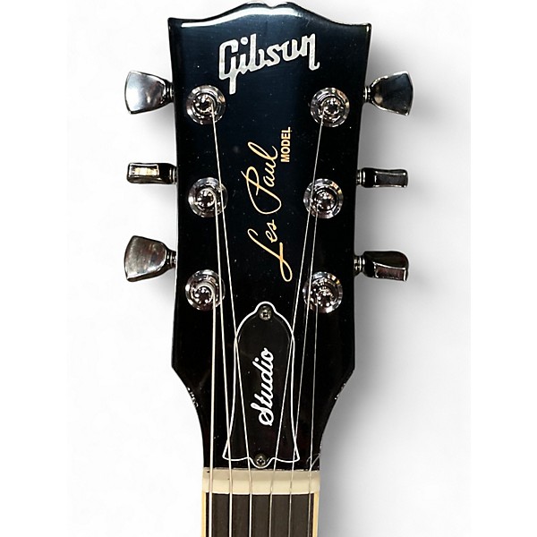Used Gibson Les Paul Session Studio Trans Black Solid Body Electric Guitar
