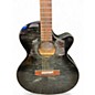 Used Mitchell MX430QAB Trans Black Acoustic Electric Guitar