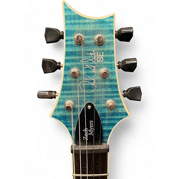 Used PRS Zach Myers Signature SE Blue Solid Body Electric Guitar