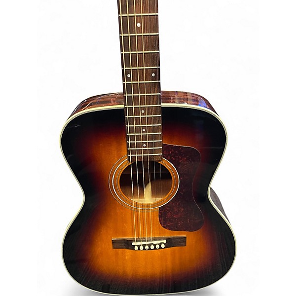 Used Guild OM-140 2 Tone Sunburst Acoustic Guitar
