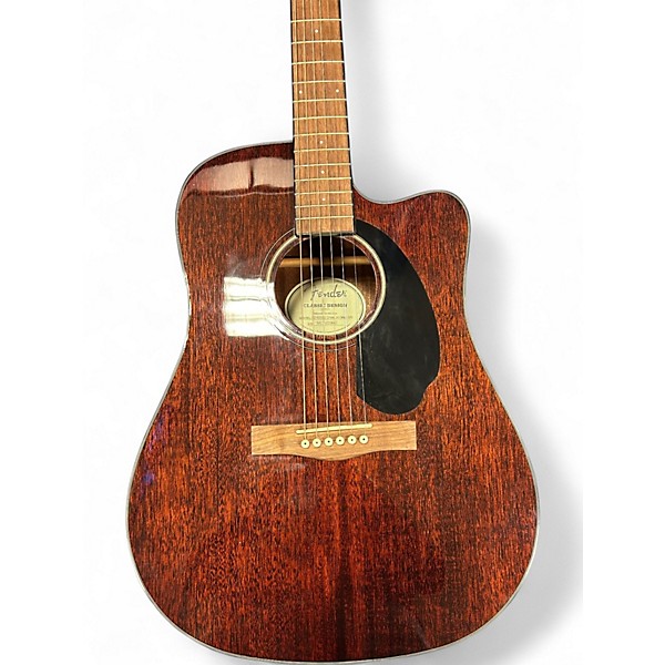 Used Fender CD60SCE Mahogany Mahogany Acoustic Electric Guitar