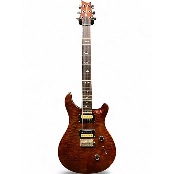 Used PRS SE Custom 24 Trans Brown Solid Body Electric Guitar