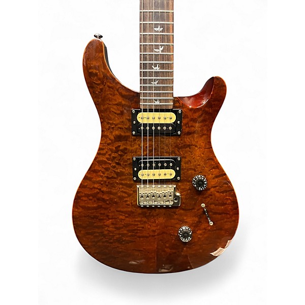 Used PRS SE Custom 24 Trans Brown Solid Body Electric Guitar