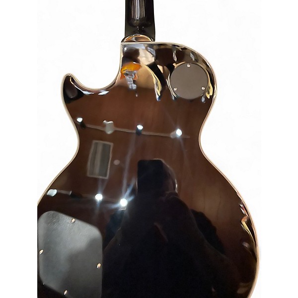 Used Epiphone Les Paul Custom Trans Ebony Burst Solid Body Electric Guitar